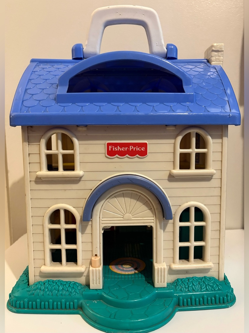 Vintage Fisher Price Little People Fold-Out Doll House #2511 Home Sweet Home toy